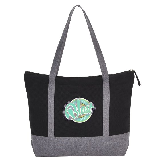 Picture of Repose 10oz Recycled Cotton Zippered Tote