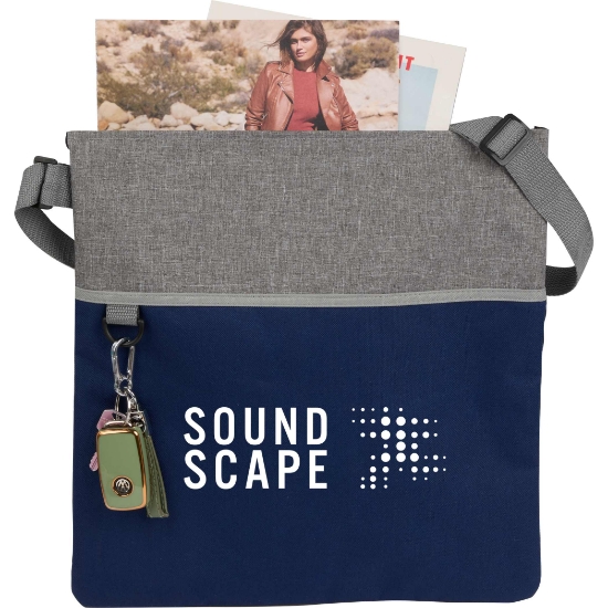 Picture of Double Heather rPET Crossbody Tote