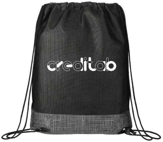 Picture of Crossweave Heat Sealed Drawstring Bag