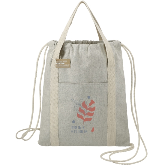 Picture of Repose 5oz Recycled Cotton Drawstring Bag