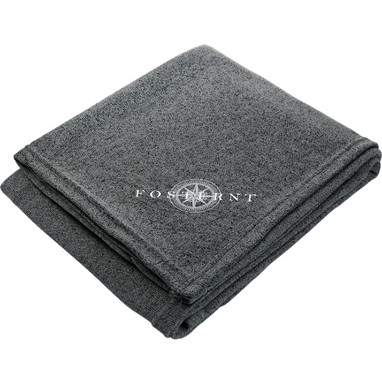 Picture of Heathered Fleece Throw Blanket 50'' x 60'' Unfolded