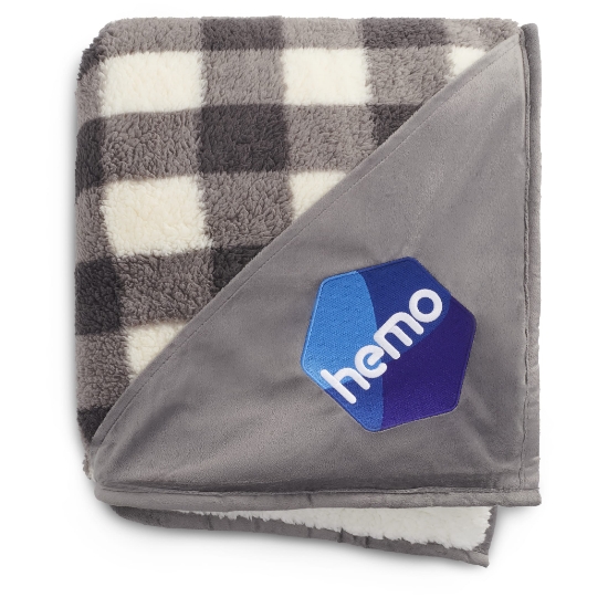 Picture of Field & Co.® Double Sided Plaid Sherpa Blanket