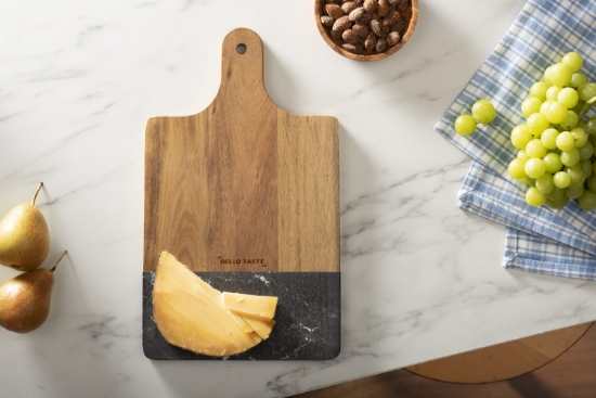 Picture of Black Marble and Wood Cutting Board