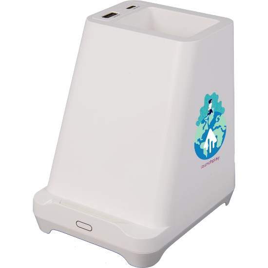 Picture of Desk Mate Organizer with Bluetooth Speaker and Charging Hub