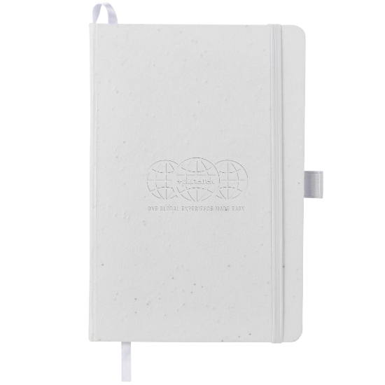 Picture of 5.5'' x 8.5'' FSC® Recycled Seed Paper Bound Journal