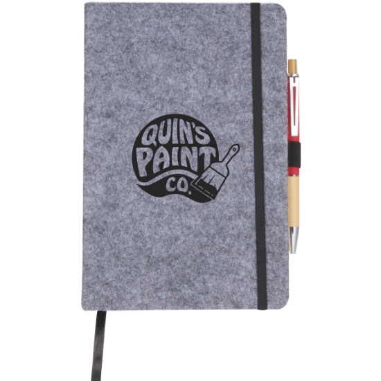 Picture of THE GOODS™ Recycled Felt 8'' x 5.5'' Bound Notebook
