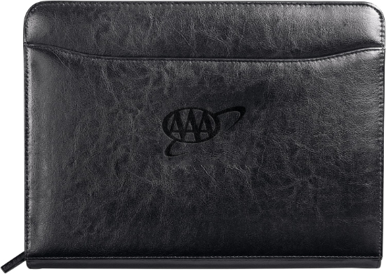 Picture of Renaissance Italian Style Leather Zippered Padfolio with FSC® Mix Paper