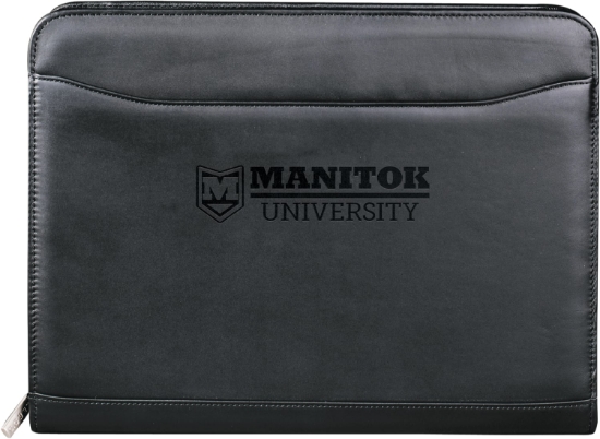 Picture of Millennium Leather Zippered Padfolio with FSC® Mix Paper