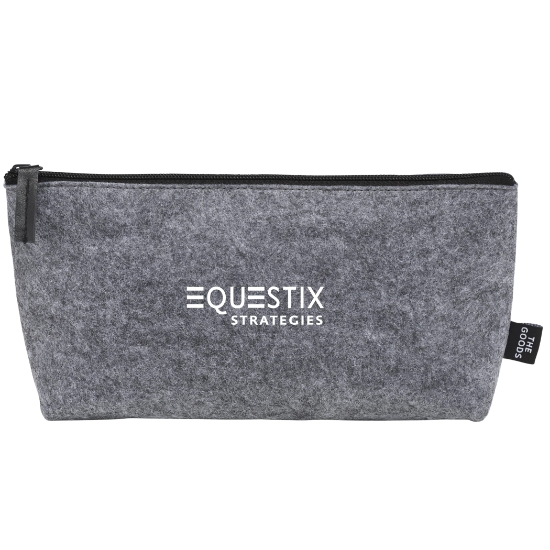 Picture of THE GOODS™ Recycled Felt Zippered Pouch