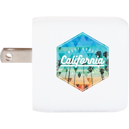 Picture of UL Listed 20W Dual USB A and C Wall Charger