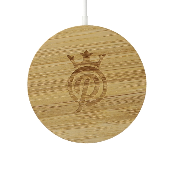 Picture of FSC® 100% Bamboo MagClick™ Fast Wireless Charging Pad