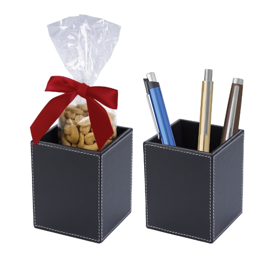 Picture of Faux Leather Pen Cup Set