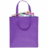 Sublimated Non-Woven Value Tote Bags Purple