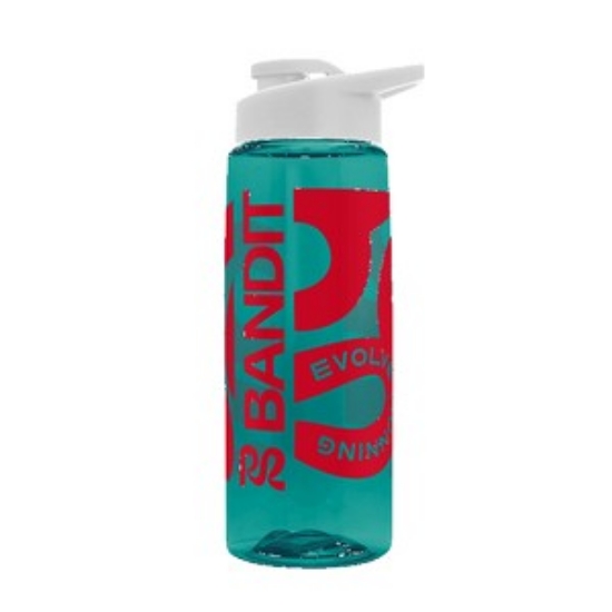 Translucent Teal White Screen Print