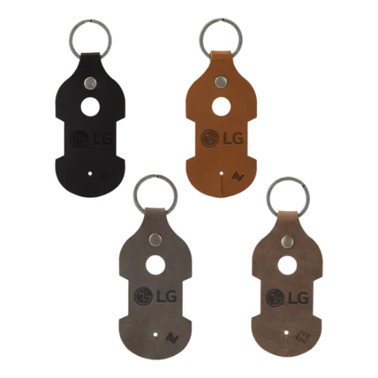 Ryder Leather Earbud Keychain