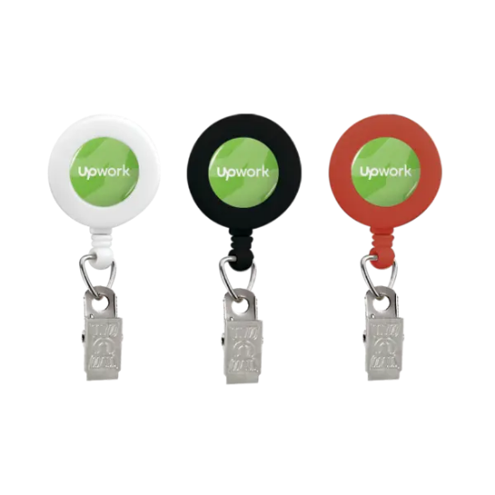 Retractable Badge Reel with Bulldog Clip