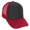 VHDW26262 Foam Trucker Cap Black/Red/Red