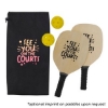 bag and paddles imprinted