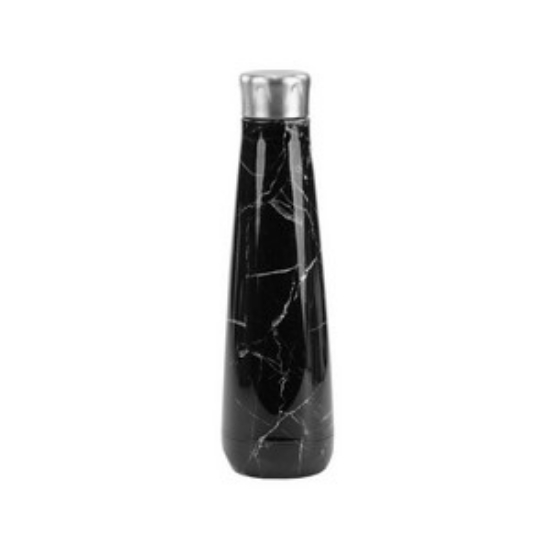 16 oz. Marbled Peristyle Bottle Black