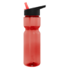 28 Oz. Tempo Bottle Translucent Red w/Black