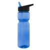 28 Oz. Tempo Bottle Translucent Blue w/Black