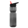 28 Oz. Tempo Bottle Translucent Smoke w/Red