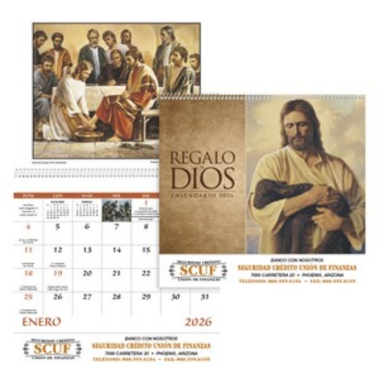 Regalo de Dios without Funeral Planner - Spiral 2026 Calendar