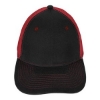 VHDW26261 Mid-Profile Accent Mesh Snapback Cap Black/Red