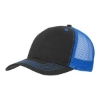 VHDW007 Color Accent Mesh Snapback Cap Black/Royal