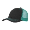 VHDW007 Color Accent Mesh Snapback Cap Black/Teal