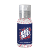 1 oz Single Color Moisture Bead Sanitizer in Clear Round Bottle - Red