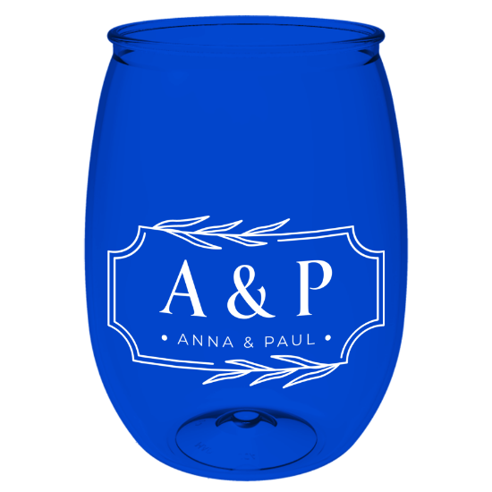 Garyline® Wineglass - 16 oz. Blue