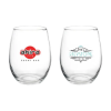 Liquid Lunch 15 oz Stemless Wine Glasses