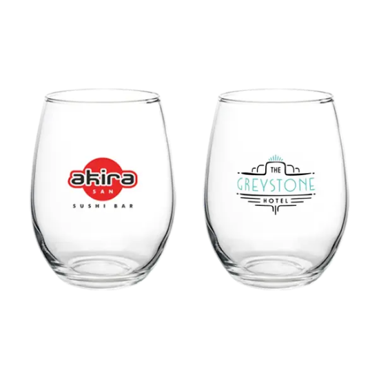 Liquid Lunch 15 oz Stemless Wine Glasses