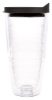 Tervis® Classic Tumbler Enhanced Embroidered Emblem - 24 oz. - Black