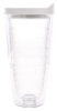 Tervis® Classic Tumbler Enhanced Embroidered Emblem - 24 oz. - Clear