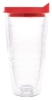 Tervis® Classic Tumbler Enhanced Embroidered Emblem - 24 oz. - Red
