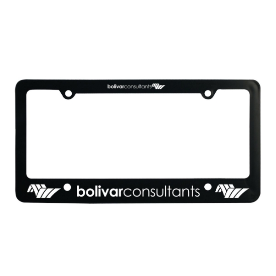 Garyline® Classic License Plate Frame with 4 Holes - Black
