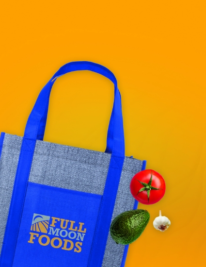 Good Value™ Laminated Heathered Non-Woven Grocery Tote - Lifestyle