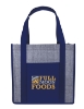 Good Value™ Laminated Heathered Non-Woven Grocery Tote - Navy