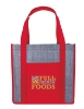 Good Value™ Laminated Heathered Non-Woven Grocery Tote - Red