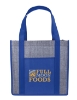 Good Value™ Laminated Heathered Non-Woven Grocery Tote - Royal