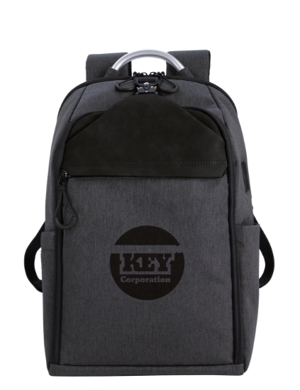 SCX Innovative Design™ Computer Backpack with USB Port - Black