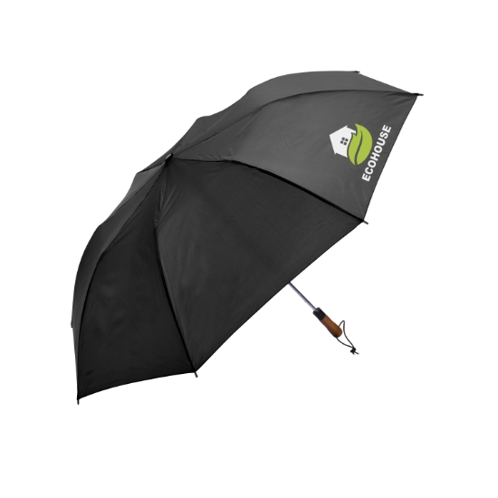 Shed Rain™ 58" Auto-Open Jumbo Compact Umbrella - Black