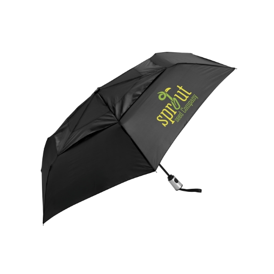 Shed Rain™ ShedRays® Windjammer® 42" Vented Auto-Open/Close Compact Umbrella - Black