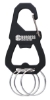 3 Keyring Carabiner with Bottle Opener - Black