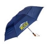 Shed Rain™ Windjammer® 58" Vented Wooden-Handled Auto-Open Jumbo Compact Umbrella - Navy