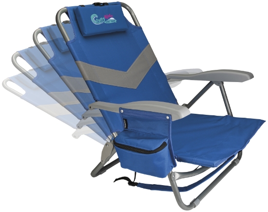 Koozie® Clearwater Beach Backpack Chair - Angle