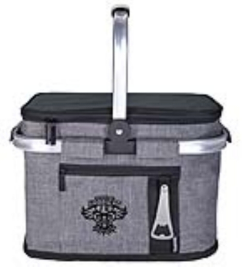 Koozie® Collapsible Picnic Basket - Black