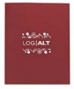 Good Value™ Linen Paper Folder - Burgundy